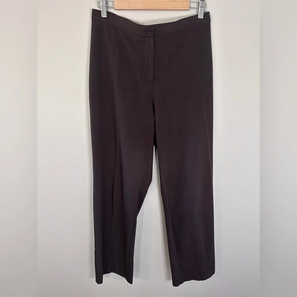 Vintage Y2K Solutions by Harve Benard women’s Classic Brown Trousers size 12 - Picture 1 of 4